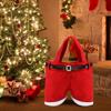 Santa Claus Shorts Gift Bag - Cute Christmas Gift Bags, Polyester Material, New Year & Christmas Gift Candy Bag Set