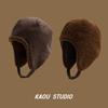 Supck winter warm and fleece double-sided can wear lamb fleece outdoor cycling ear protection windproof thickened hair