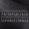 Personalized Stainless Steel Vintage Alphabet Pendant Keychain Charm