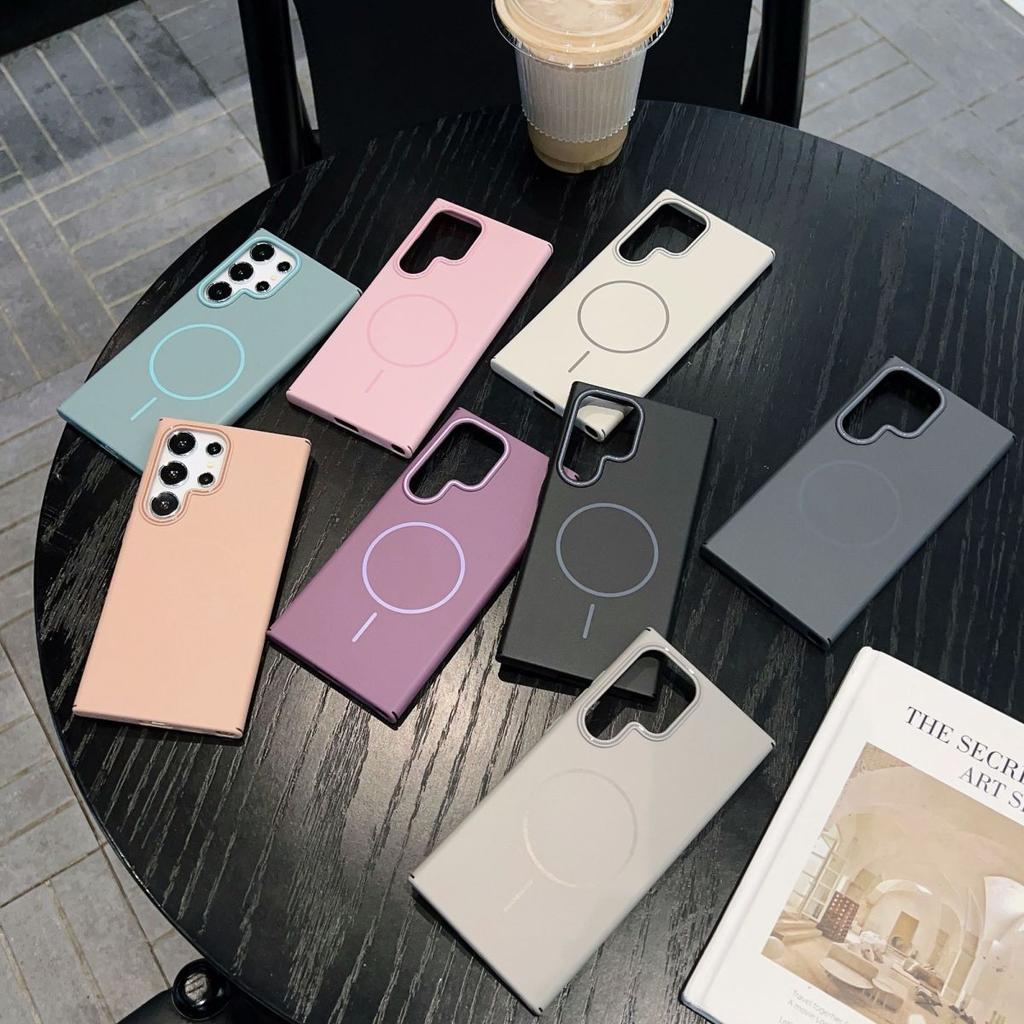For Samsung Galaxy S26 Ultra Case Hard PC Magnetic Wireless charging Protect Back Cover For samsung S26 S25 S24 S23 S22 Plus FE