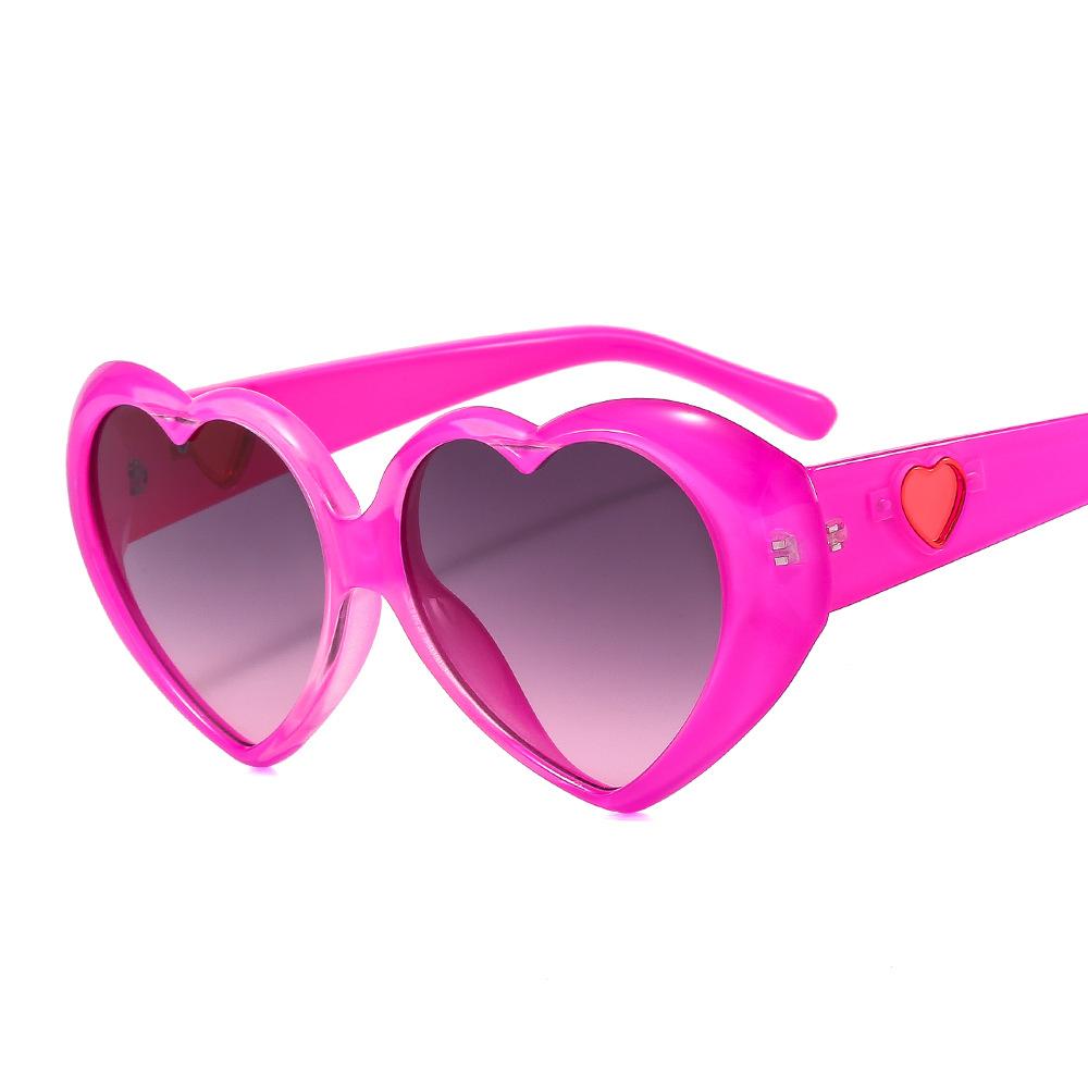 Modern Designer New Custom High Quality Fashion Women Anti Uv Heart Sunglasses Men Luxury Trend Black Heart Shades Sunglasses