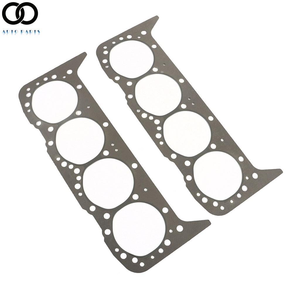 For GM Chevrolet SBC 350 5.7L OHV Stainless Graphite Cylinder Head Gaskets Set