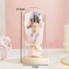 Eternal Flower Glass Cover Simulation Rose Christmas Valentine's Day Mother's Day Gift Desktop Decoration Ornament