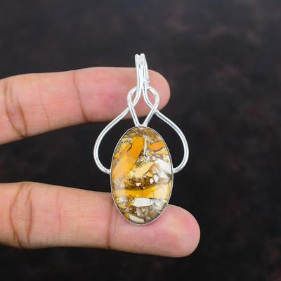 Brecciated Mookaite Gemstone Pendant 925 Sterling Silver Pendant Handmade Pendant Brecciated Mookaite Jewelry Antique Pendant Wedding Gifts