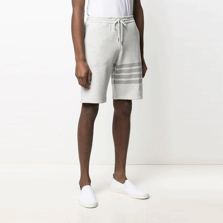 THOM BROWNE 4-Bar Motif Drawstring Track Shorts MJQ012P-06910-065