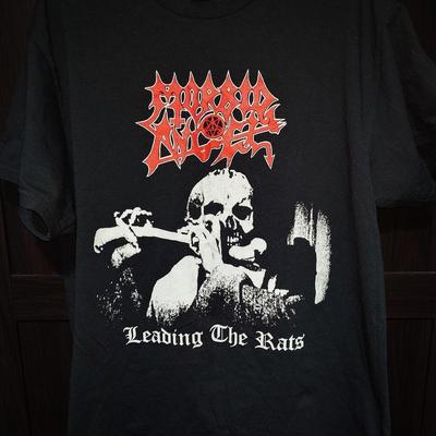 MORBID ANGEL Leading the Rats 2 Side Black Unisex Tshirt Reprint KH12631