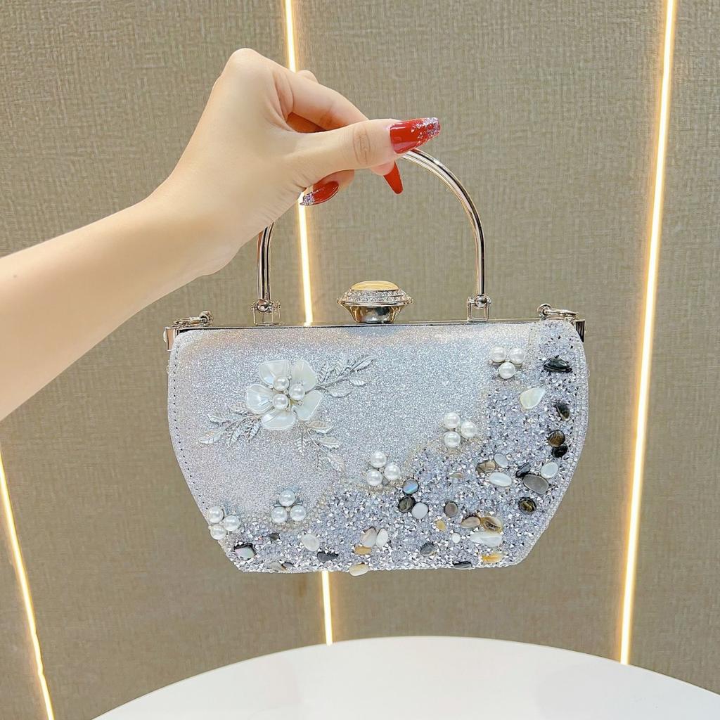 Princeznovská kabelka Večerní kabelka Kabelka k večerním šatům Elegantní dámská kabelka do ruky Jednoramenní crossbody kabelka Dámská kabelka