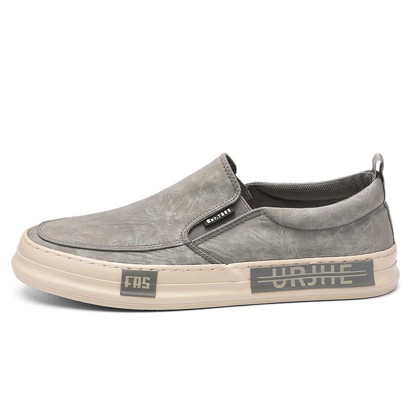 New Spring Mens Shoes Korean Style Versatile Trendy and Fashionable Light Luxury Casual Mens Canvas Shoes Flat Soled Trendy Shoes