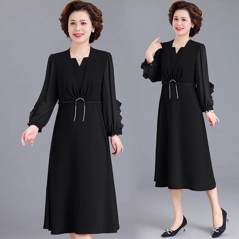 Elegant Spring Mother-in-law Wedding Qipao Dress - Formal Wear & Daily Skirt