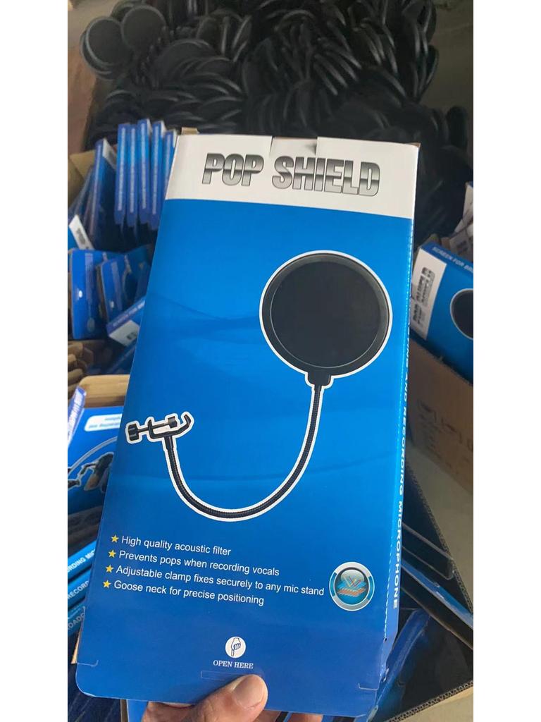 15cm Double Layer Mesh Pop Filter for Studio and Live Mic Boom Arm Stand