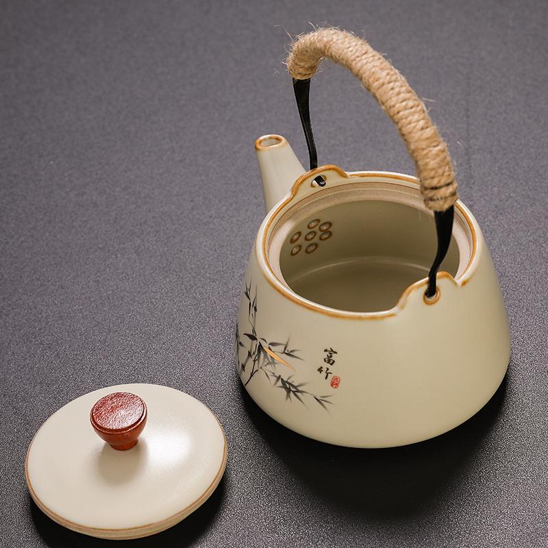 Ru Porcelain Xishi Teapot: Elegant Ceramic for Home Brewing and Gongfu Tea Rituals