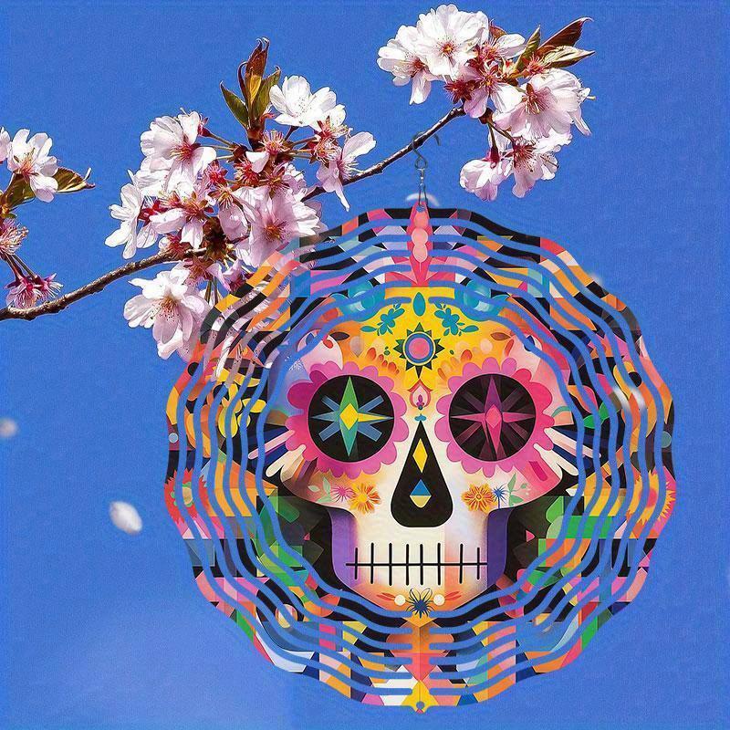 Balkon Bahçe Dekoru için 360 Derece Kancalı 10 İnç Asılı Rüzgar Gülü İlkbahar Yaz Dış Mekan Süsü