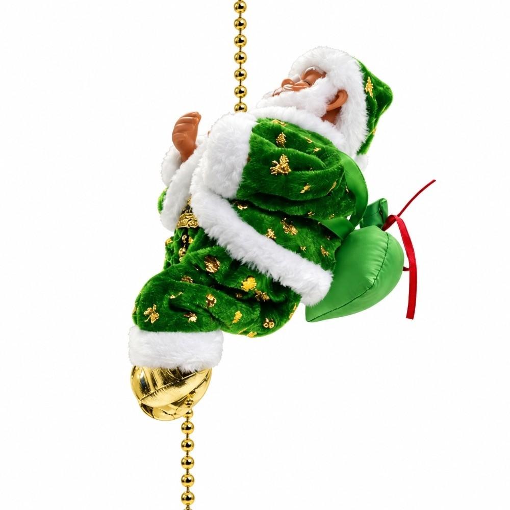 Glowing Light Santa Claus Hanging Ornament Singing Santa Claus Ornament  Home Holiday Decor