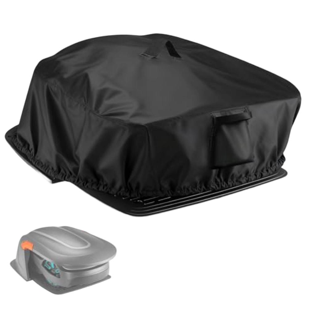 Robotic Lawnmower Cover with Waterproof Fabric and Windproof Elastic Drawstring To Shield Against Harsh Weather Conditions