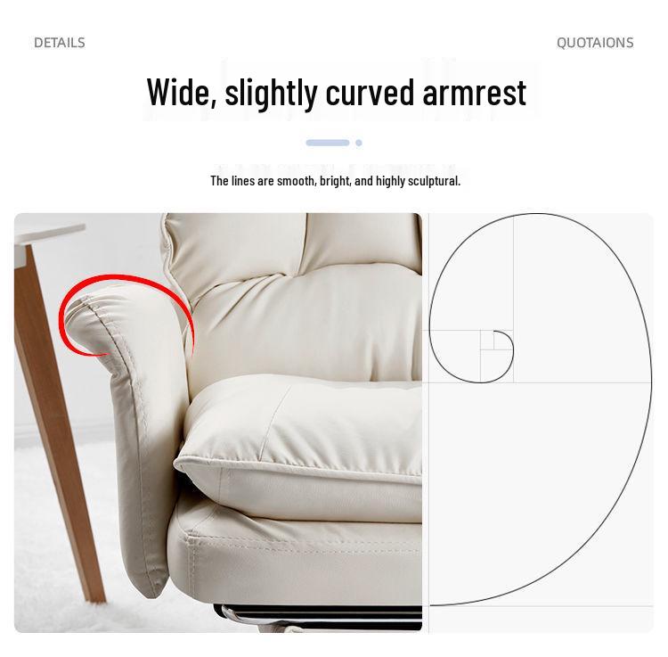 Ergonomische Kantoor Computerstoel: Comfortabel, Draaibaar, Verstelbare Rugleuning, Verstelbare Hoogte, Perfect voor Studenten of Lange Zituren.