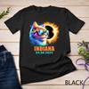 Indiana Total Solar Eclipse 2024 Cat Solar Eclipse Glasses Unisex T-shirt