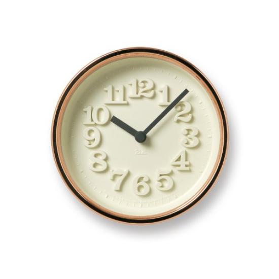 

Lemnos Analog Wall Clock Riki Small Copper WR11-05 медный