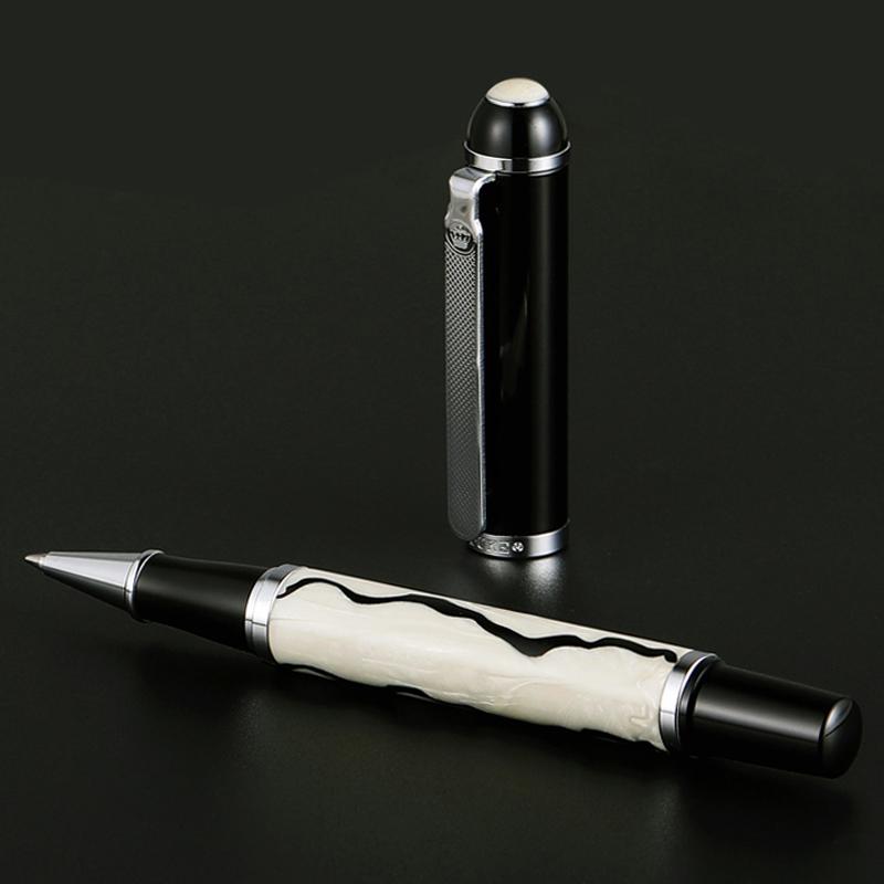 

Duke Buckingham Rollerball Pen Beautiful White Jade And Jewels on Top Collection For Office Home School Business Gift Pen