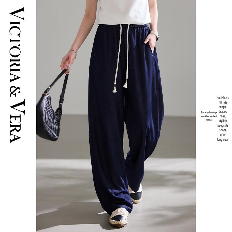 VICTORIA&VERA Casual Wide-Leg Summer Trousers V1012K07 M
