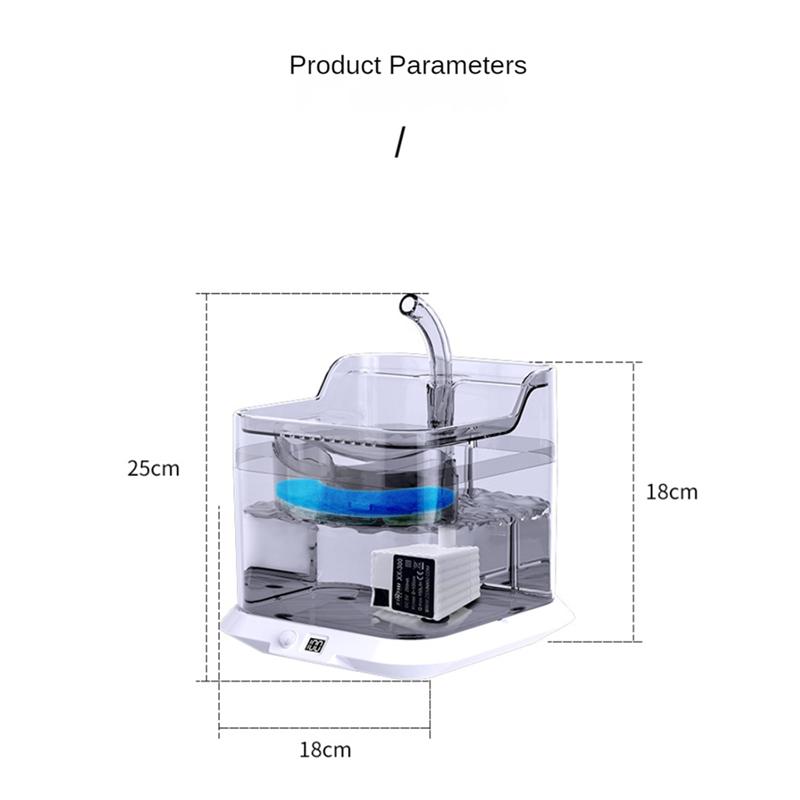 Good-3L Automatic Pet Water Fountain Dog Cat Water Dispenser 3L Capacity Quiet Circulation Filter Auto Induction