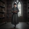 2026 Girls Role Play Coats Wedn Costume Dress Set Gothic Clothing Halloween Cosplay Party Dress Up Suit Girls Gift