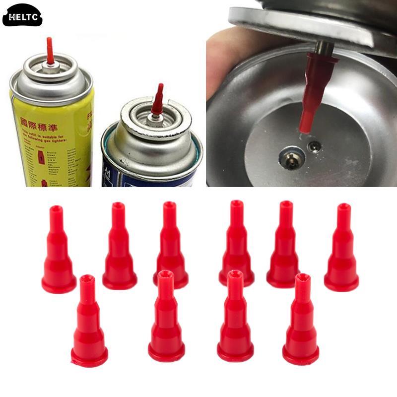 1/3pc/Pack Reusable Plastic Inflatable Head For Cigarette Lighter Spray Gun Fill Butane Gas Adapter Can Put On Cassette Gas Tank