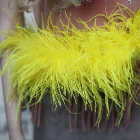 DIY 1 Ply Ostrich Feather Boa Customized Real Ostrich Feathers Scarf for Wedding Dress Sewing Decoration Plume Woman Shawl