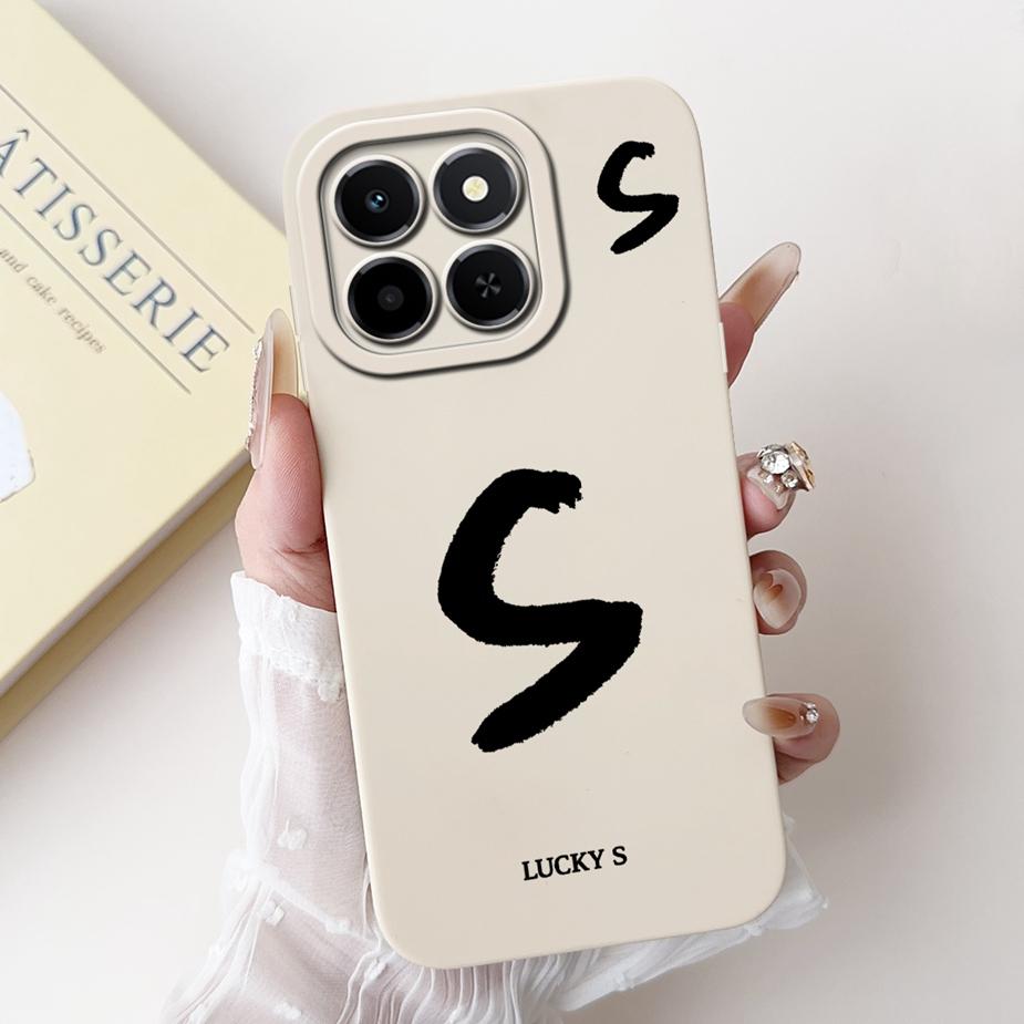 For Honor X6C Case NIC-LX1 NIC-LX2 NIC-LX3 Cute Lucky Letters Cover Soft TPU Phone Case For Honor X6c X 6c HonorX6C Fundas Coque