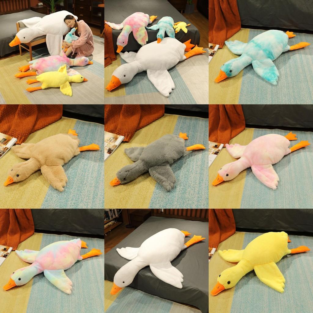 Dye Goose Tie Plush Toy Cute Cartoon Girls Sleep Companion Birthday Present