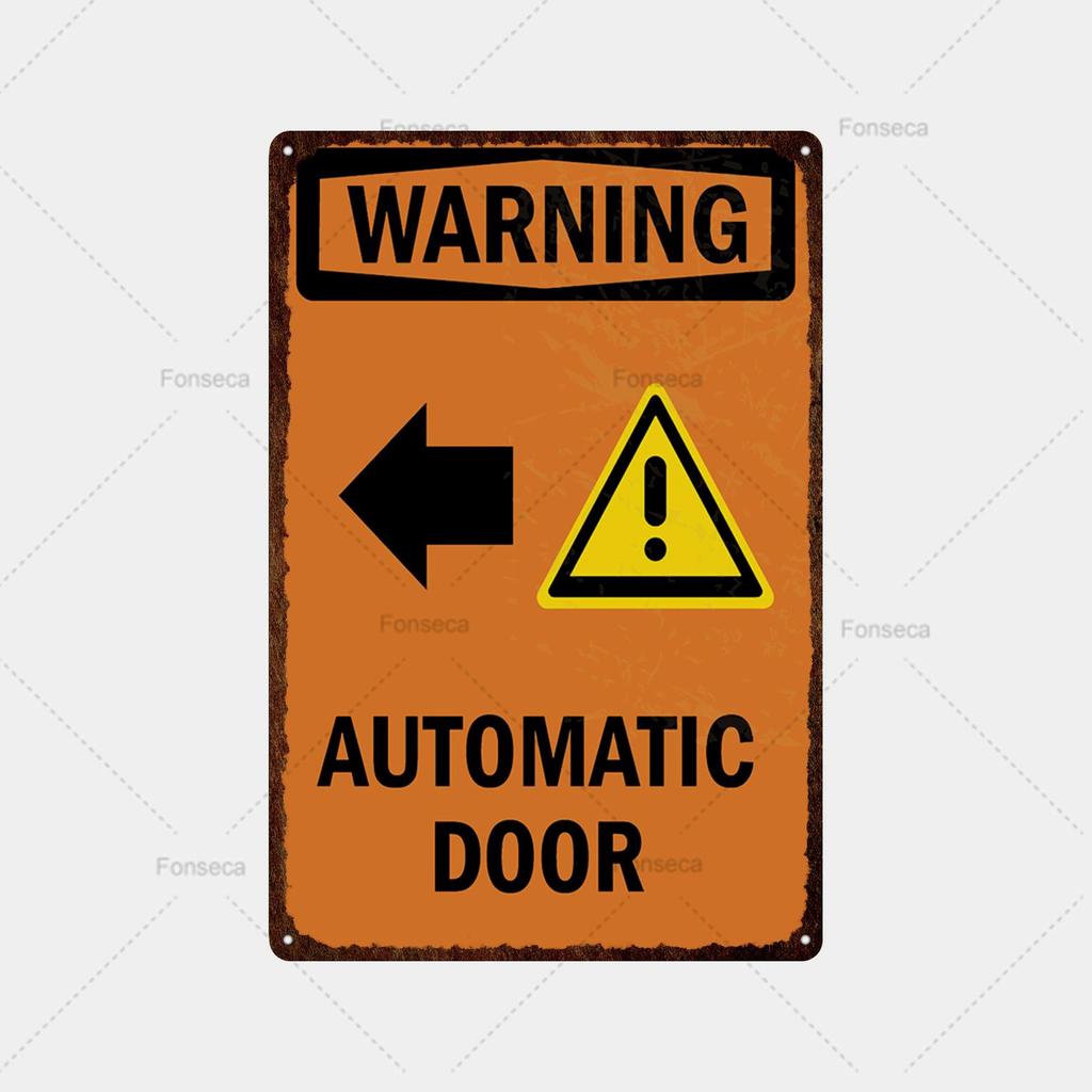 Forbud advarselskilt metallskilt retro blikkskilt plakett metallbar retro veggdekor hjem klubb mannehule metallplakat