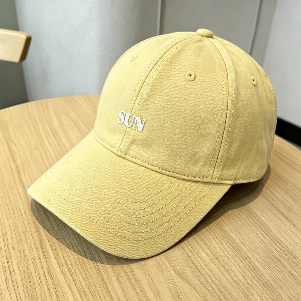 Minimalist Style Letter Embroidery Versatile Soft Top Baseball Cap Casual Japanese and Korean Style Embroidery Cap Men's and Women's Models