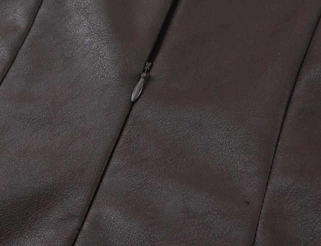 European-Style Spring 2026 Women's Puffy Leather Jumpsuit Dress