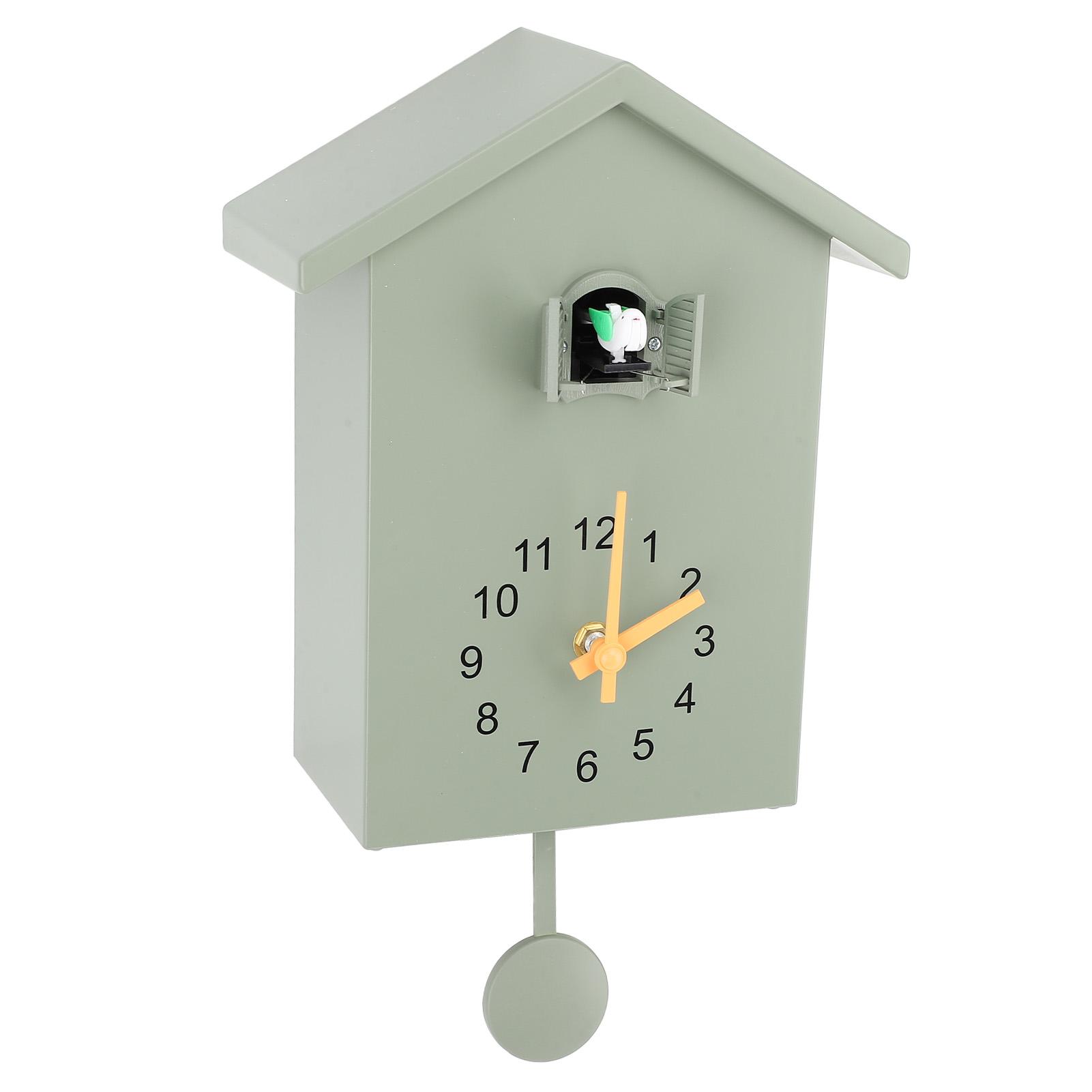 

Bird House Wall Clock Bird Voice Call Nordic Bird House Wall Hanging Clock for Bedroom Living Room
