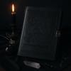 Book of Shadows Leather Journal Black Wiccan Pentacle