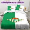 Team football Pattern Bedding Quilt Set Quilt Cover Pillowcase Home Decoration Birthday Gift (1 * duvet cover + 2 * pillowcase, without core)