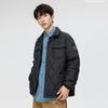 Padded Clothes Men's Winter Trend Casual Loose Padded Clothes Thickened Warm Rhombus Quilted Lapel Padded Jacket