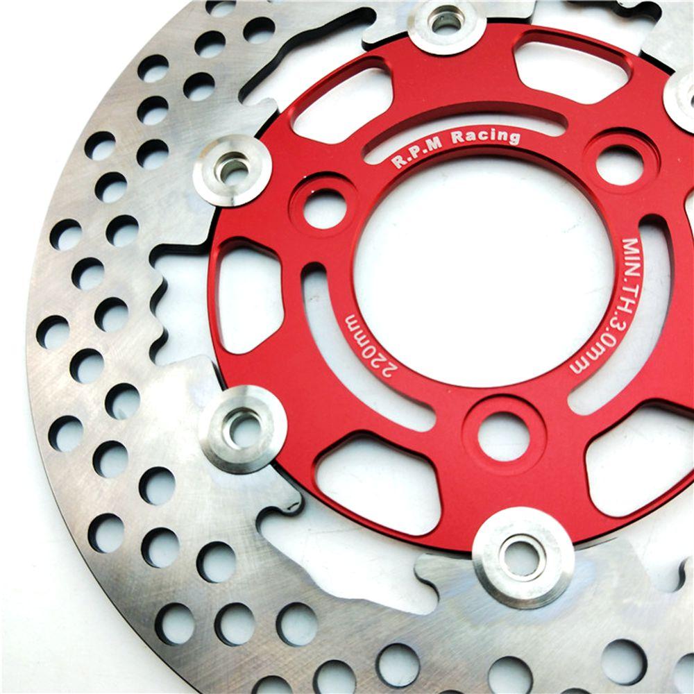 Universal 3 Hole RPM Aluminum Alloy Floating Disc Motorcycle Brake Pad 220mm Disc Brake with 70mm Hole Distance