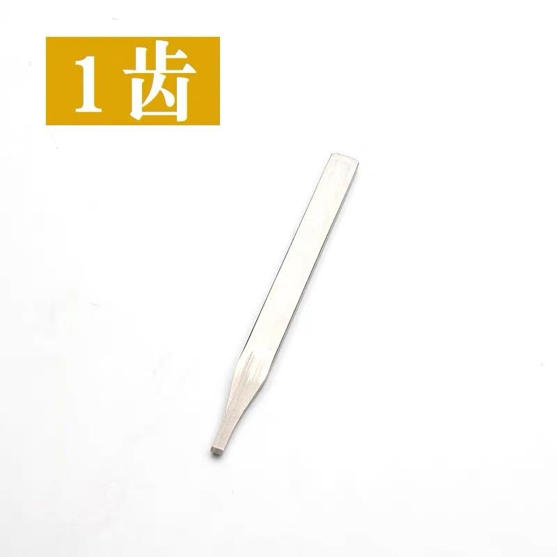 1/2/4/6 Teeth Stainless Steel Leather Stitching Punching and Chop 3mm Teeth Width Suitable for Belt Wallet DIY Leather Making
