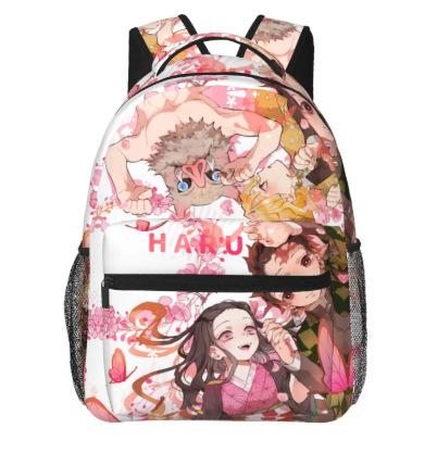 Anime Cartoon Full Print Backpack Student Pain Bag Cute Backpack
