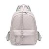 Schoolbag Backpack Women's Summer New Simple Versatile Large Capacity Textured College Student School Bag Temperament Woven Backpack