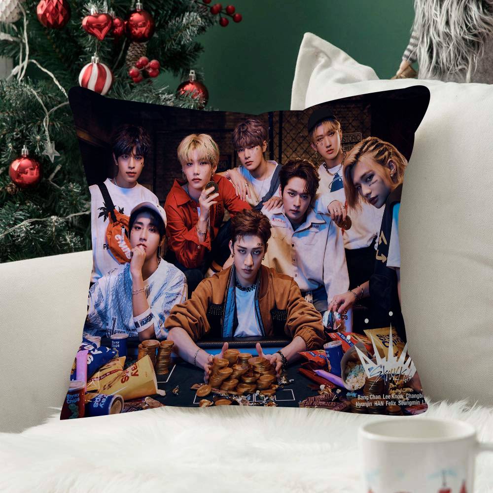 Kpop You Make SStray KKids Stay Decor Room Aesthetics Pillow Case Home Decor Bedroom Sofa Bed Couch Pillow Cover x Fashion