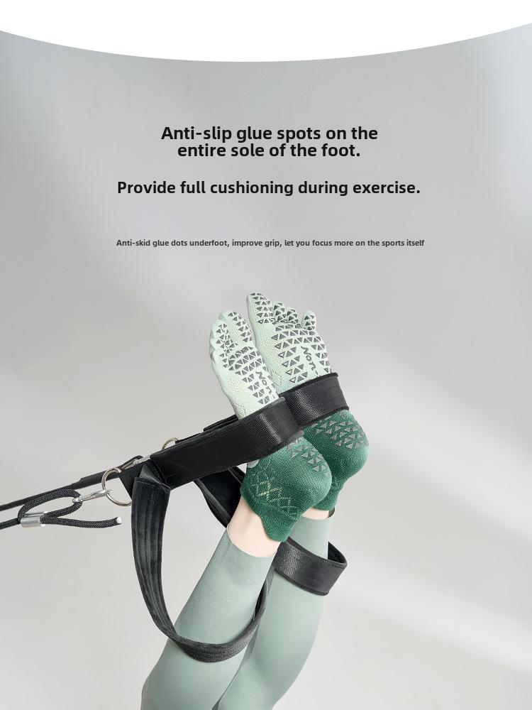 Gradient Dotted Non-Slip Mesh Yoga Socks - Women's Backless Five-Finger Split-Toe for Spring and Summer