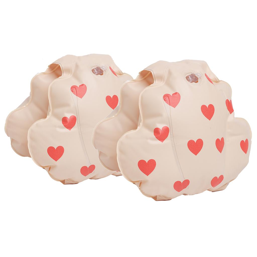 Kids Swim Arm Band Cute Cartoon Swimming Wings Pool Floats Sleeve Toddlers Water Sports Learning Swim Training Equipment Heart