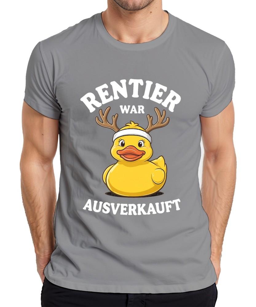 Reindeer Was Sold Out Christmas Rubber Duck Gift Funny Unisexs Tshirt