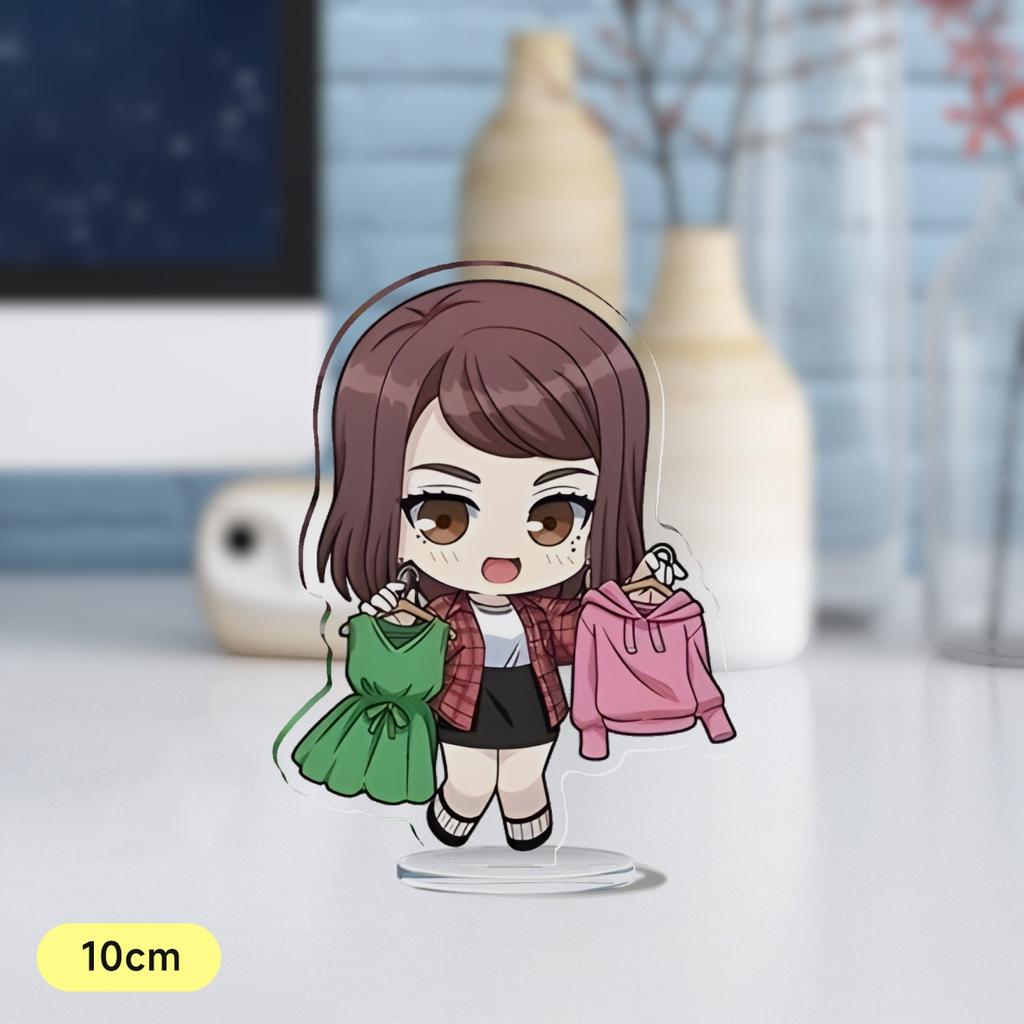 Anime Wind Breaker 10cm Acrylic Stand Sakura Haruka Yukai Akihiko Su Fang Q Version Mini Figure Model Plate Gift