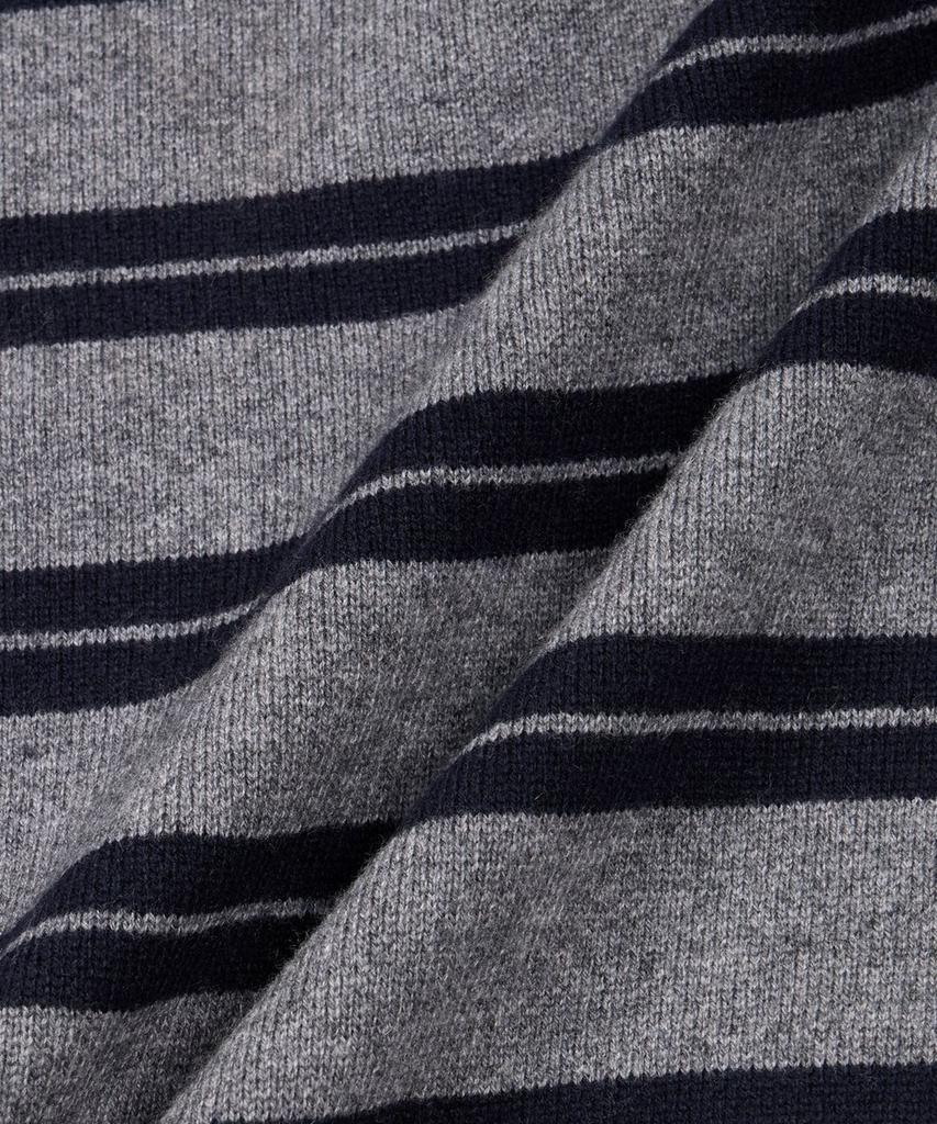 TIENJITIUMEON W Button Detail Stripe Knit Top (Grey) Tnsw6F112G2