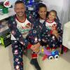European & American Cartoon Print Christmas Long Sleeve Homewear Set