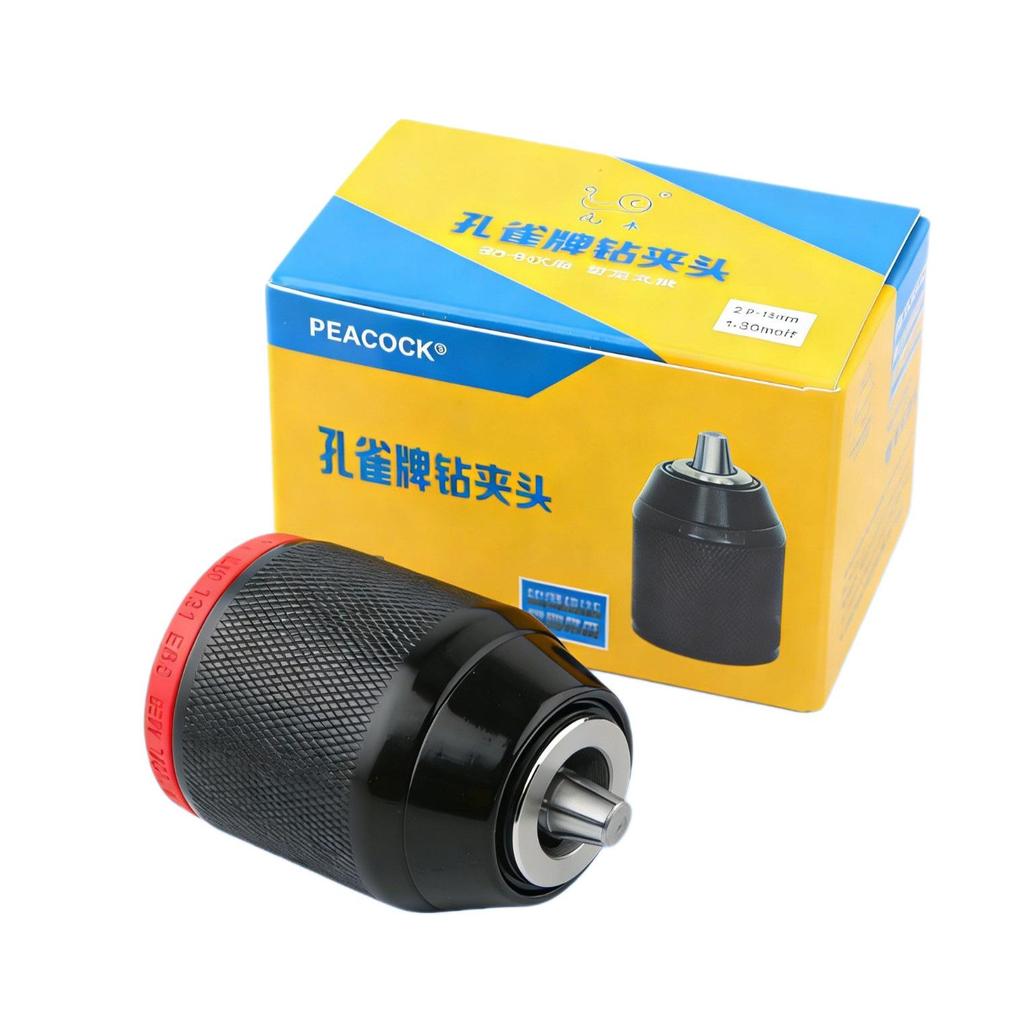 Peacock Ratchet Metal & Plastic Hand-Tightened Drill Chuck