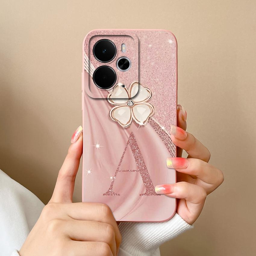 For Oppo Realme 14 15 16 13 Pro 14T 14X 15T 15X 14ProLite Phone Case Luxury Gold Crown Letters Shell Lightweight Matte Silicone Camera Protector Cover