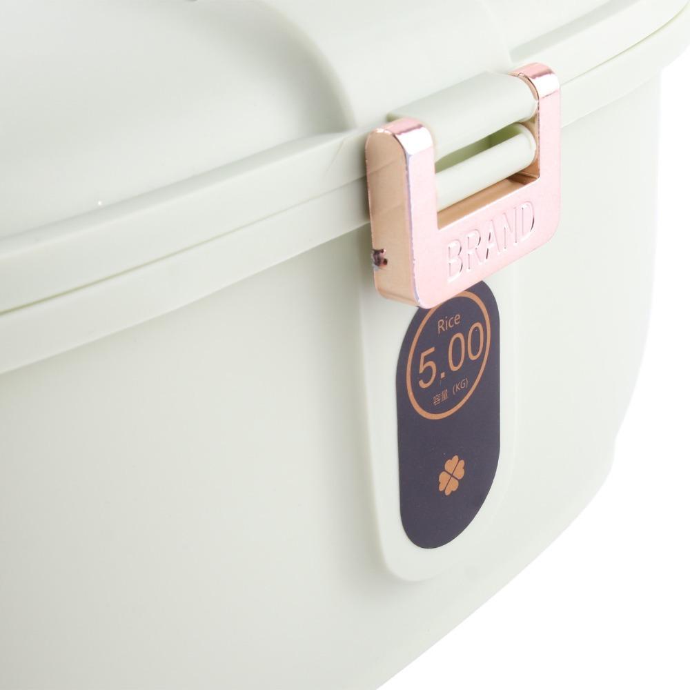 PET Airtight Grain Dispenser 5kg Kitchen Grain Bucket Airtight Cereal Storage Bin  For Kitchen